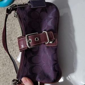 Coach Plum mini hobo